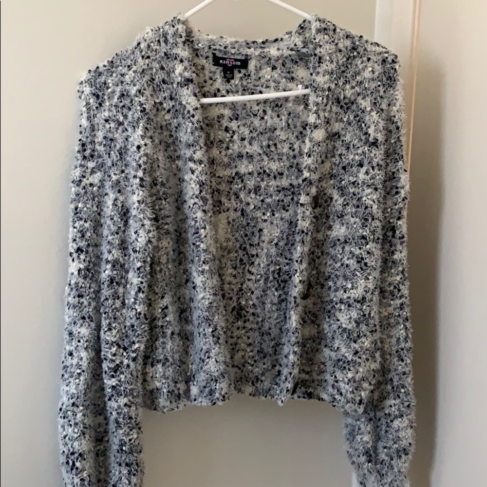 Cropped winter sweater